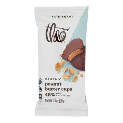Theo Chocolate Peanut Butter Cups - Milk Chocolate - 1.3 Oz - Case Of 12 - Orca Market