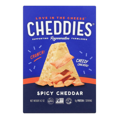 Cheddies - Cracker Spicy Cheddar - Case Of 6 - 4.2 Ounces - Orca Market
