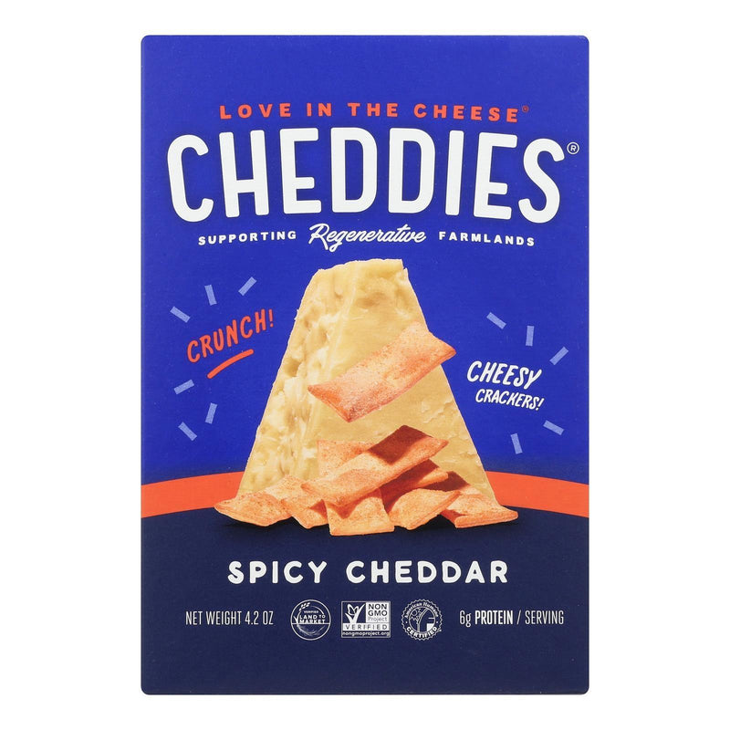 Cheddies - Cracker Spicy Cheddar - Case Of 6 - 4.2 Ounces - Orca Market