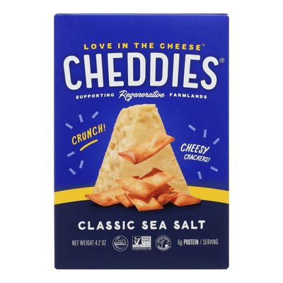 Cheddies - Cracker Organic Cheddar Classic Sea Salt - Case Of 6 - 4.2 Ounces - Orca Market