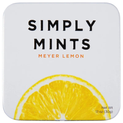An image displaying Simply Gum - Mints Meyer Lemon - Case Of 6 - 1.1 Ounces by Simply Gum