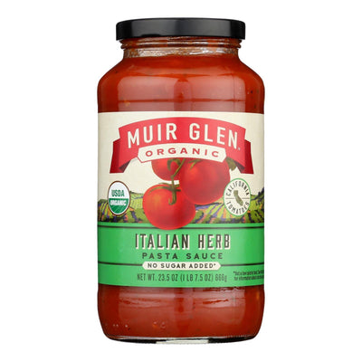 Muir Glen - Pasta Sauce Organic Italian Herb - Case Of 12-23.5 Fluid Ounces - Orca Market