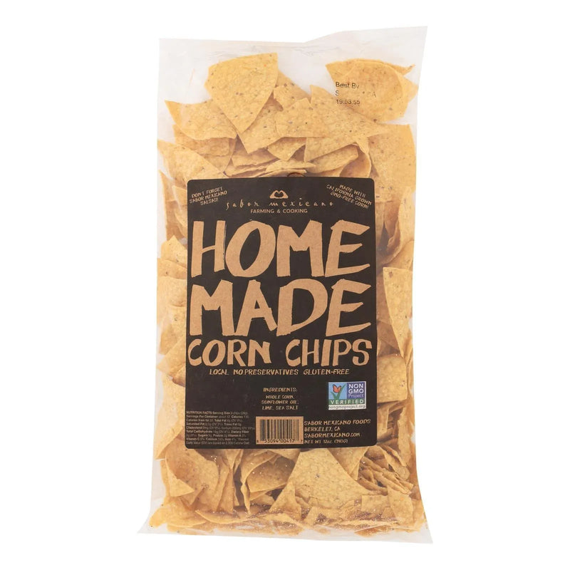 An image displaying Sabor Mexicano - Chips Corn Original Handmade - Case Of 11-10 Ounces by Sabor Mexicano