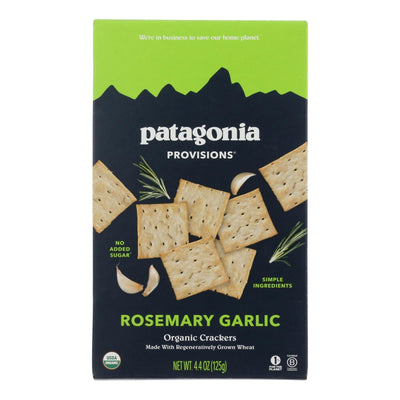 Patagonia Provisions - Cracker Organic Rosemary Garlic - Case Of 6 - 4.4 Ounces - Orca Market
