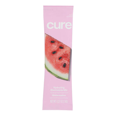 An image displaying Cure Hydration - Hydrating Drink Mix Watermelon - Case Of 8 - 0.29 Ounce by Cure Hydration