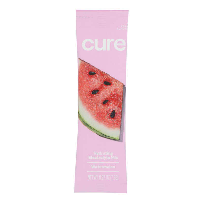 An image displaying Cure Hydration - Hydrating Drink Mix Watermelon - Case Of 8 - 0.29 Ounce by Cure Hydration