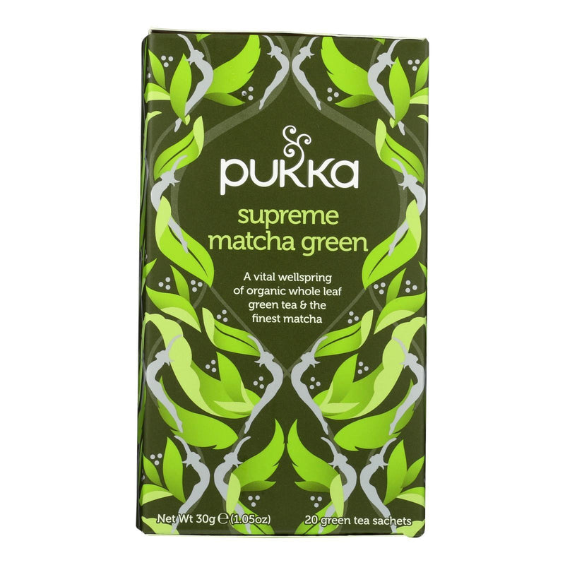 Pukka - Tea Organic Supreme Matcha Green - Case Of 4-20 Bags - Orca Market