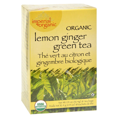 Uncle Lee's Tea Organic Imperial Lemon Ginger - 18 Bags - Orca Market