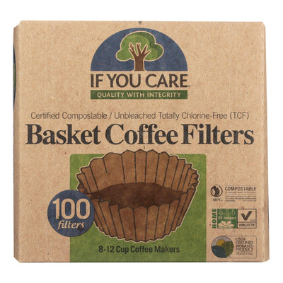 If You Care Coffee Filters - Basket - Case Of 12 - 100 Count - Orca Market