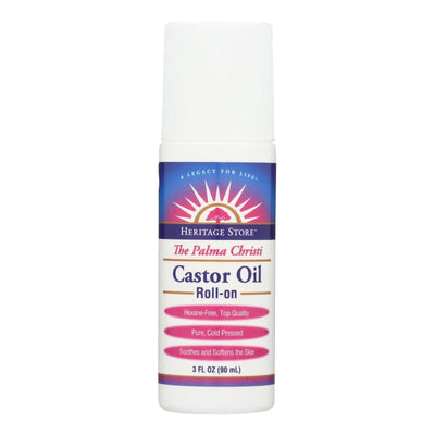 Heritage Products The Palma Christi Castor Oil Roll-on - 3 Fl Oz - Orca Market