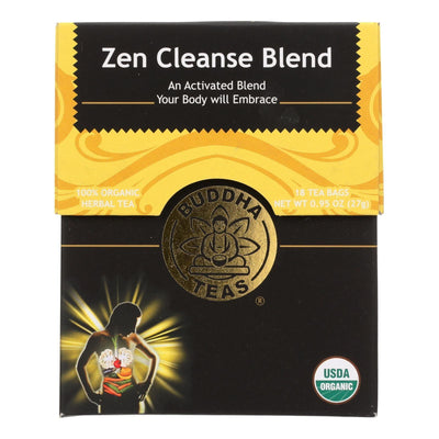 Buddha Teas -tea - Zen Cleanse Blend - Case Of 6 - 18 Bag - Orca Market