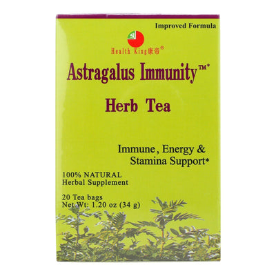 Health King Astragalus Immunity Herb Tea - 20 Tea Bags - Orca Market