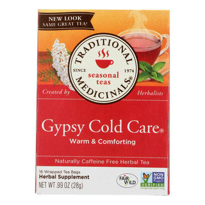 Traditional Medicinals Gypsy Cold Care Herbal Tea - 16 Tea Bags - Case Of 6 - Orca Market