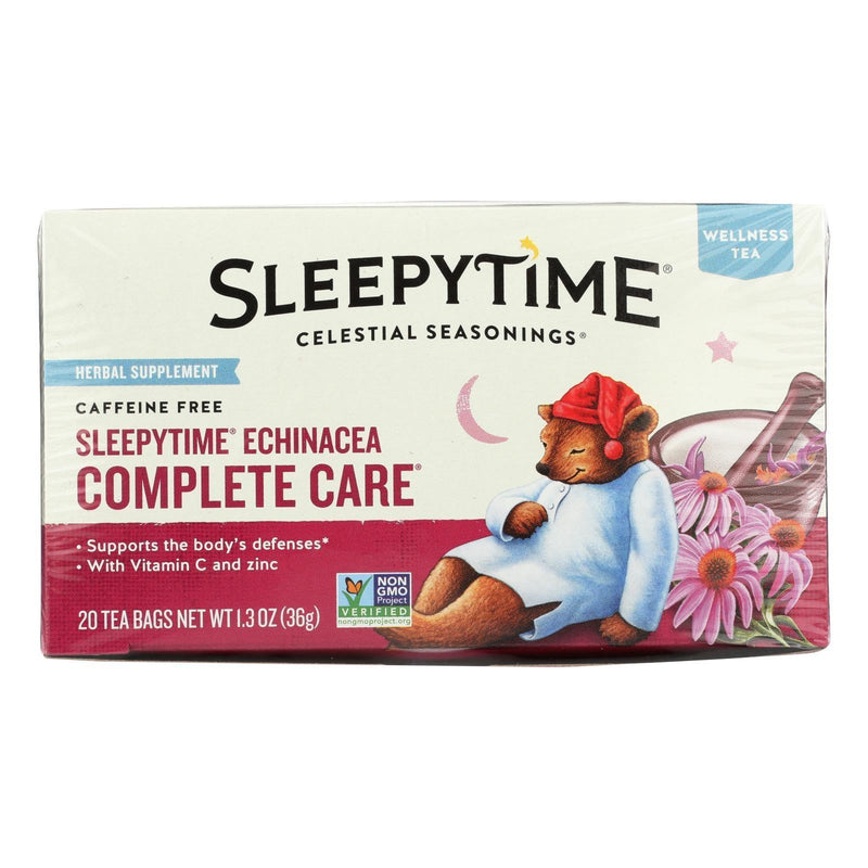 Celestial Seasonings Sleepytime Echinacea Complete Care Wellness Tea - 20 Tea Bags - Case Of 6 - Orca Market