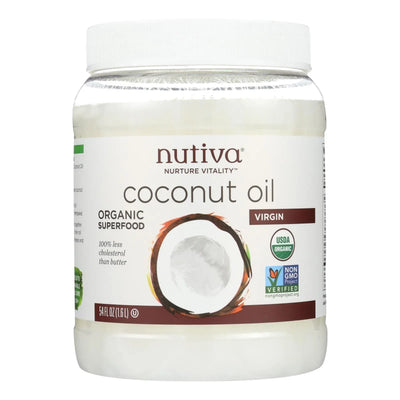 An image displaying Nutiva Virgin Coconut Oil Organic - 54 Ounce by Nutiva