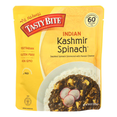 Tasty Bite Entrees - Indian Cuisine - Kashmir Spinach - 10 Oz - Case Of 6 - Orca Market