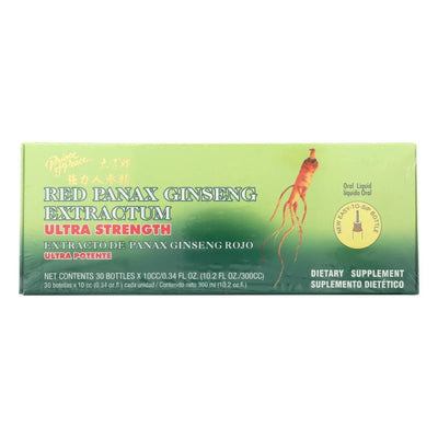 An image displaying Prince Of Peace Red Panax Ginseng Extractum Ultra Strength - 30 Vials by Prince Of Peace