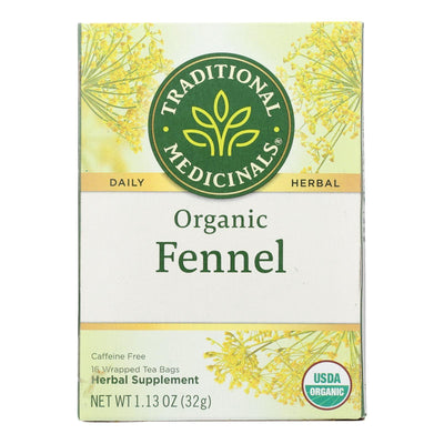 Traditional Medicinals Organic Herbal Tea - Fennel - Case Of 6 - 16 Bags - Orca Market