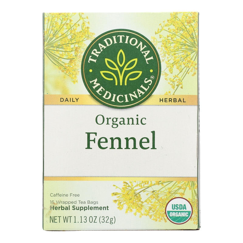 Traditional Medicinals Organic Herbal Tea - Fennel - Case Of 6 - 16 Bags - Orca Market