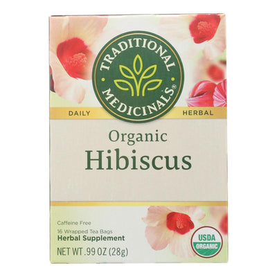 Traditional Medicinals Organic Herbal Tea - Hibiscus - Case Of 6 - 16 Bags - Orca Market
