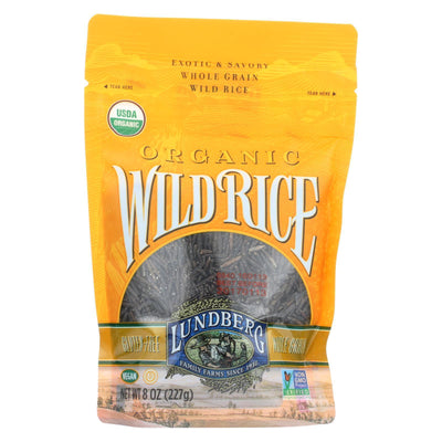 Lundberg Family Farms Organic Wild Rice - Case Of 6 - 8 Oz. - Orca Market