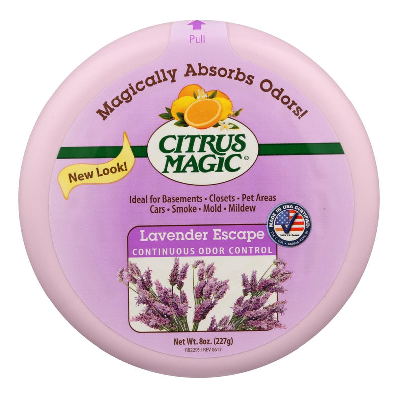 Citrus Magic Odor Absorber - Solid Lavender - Case Of 6 - 8 Oz - Orca Market
