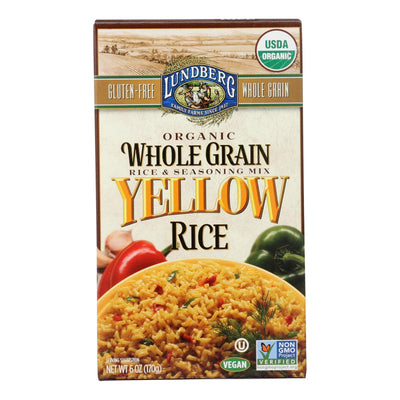 Lundberg Family Farms Organic Whole Grain Yellow Rice - Case Of 6 - 6 Oz. - Orca Market