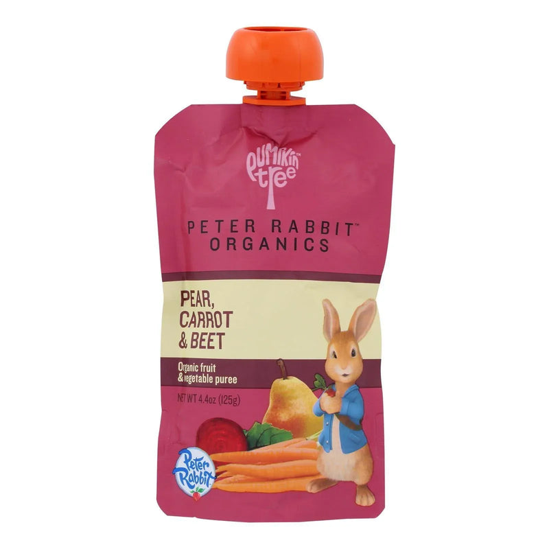 An image displaying Peter Rabbit Organics Veggie Snack - Beet Carrot And Pear - Case Of 10 - 1 by Peter Rabbit Organics