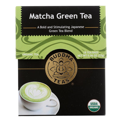 Buddha Teas -tea - Matcha Green - Case Of 6 - 18 Bag - Orca Market