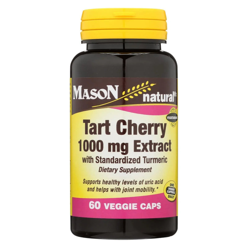 An image displaying Mason Naturals - Tart Cherry With Turmeric - 60 Capsules by Mason Naturals