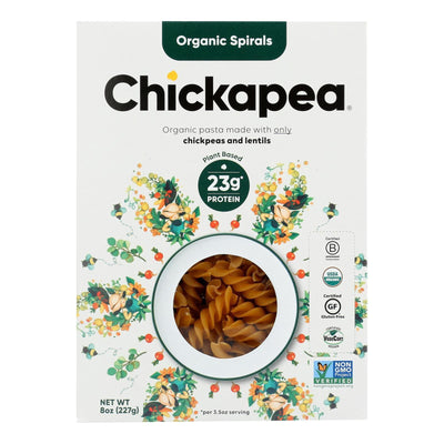 Chickapea Pasta - Pasta - Spirals - Case Of 6 - 8 Oz. - Orca Market