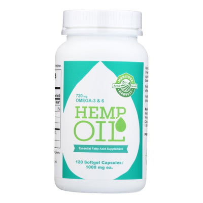 Manitoba Harvest Hemp Oil - 1000iu - 120 Sgel - Orca Market
