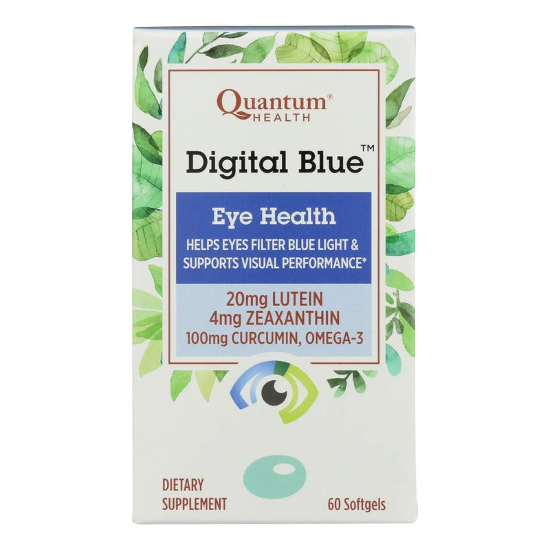 An image displaying Quantum Research - Digital Blue - Eye Health - 60 Softgels by Quantum Research