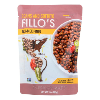 Fillo's Beans - Tex Mex Pinto - Case Of 6 - 10 Oz. - Orca Market