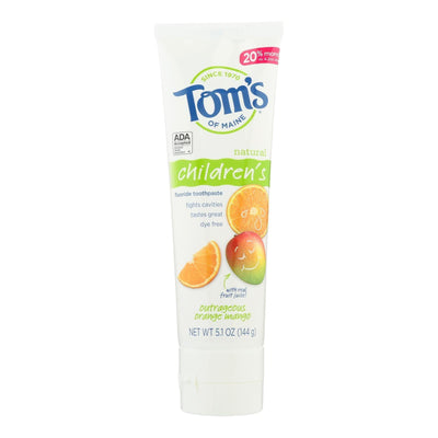 Tom's Of Maine - Tp Kids Orng Mango Ac Fluo - Case Of 6-5.1 Oz - Orca Market