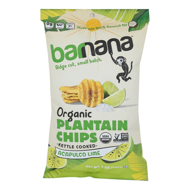 Barnana - Plantain Chips Acaplco Lime - Case Of 6-5 Oz - Orca Market