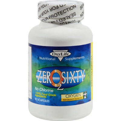 An image displaying Oxylife Products - Oxylife Zero 2 Sixty Oxygen - 1 Each - 90 Cap by Oxylife Products