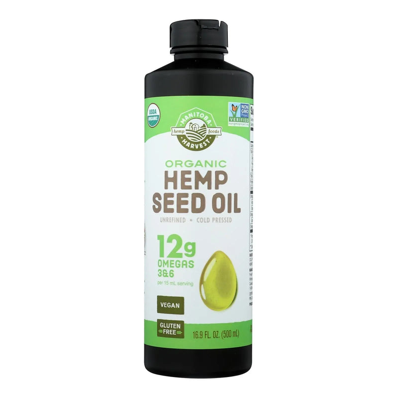 An image displaying Manitoba Harvest Organic Hemp Oil - 1 Each - 16.9 Ounce by Manitoba Harvest