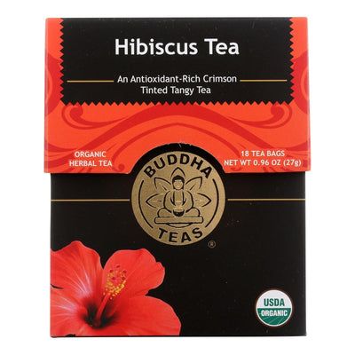 Buddha Teas - Organic Tea - Hibiscus - Case Of 6 - 18 Count - Orca Market