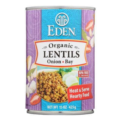 Eden Foods Organic Lentils With Onion And Bay Leaf - Case Of 12 - 15 Oz. - Orca Market