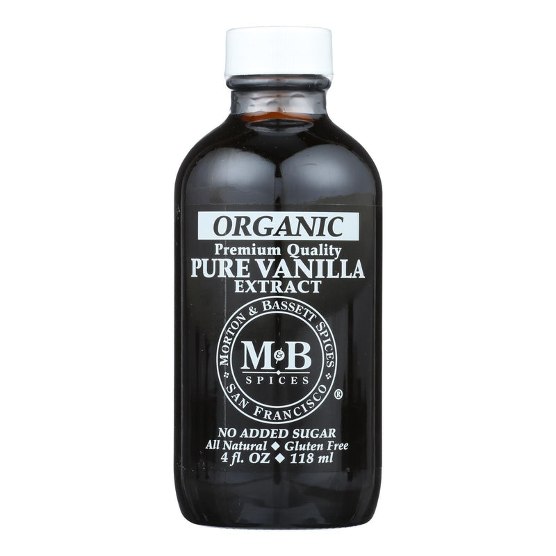 M&b Spices Organic Pure Vanilla Extract - Case Of 3 - 4 Oz - Orca Market