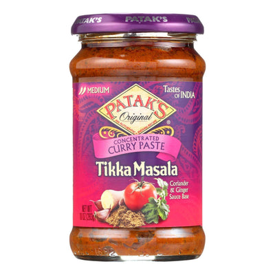 Pataks Concentrated Curry Paste, Tikka Masala Medium - Case Of 6 - 10 Oz - Orca Market