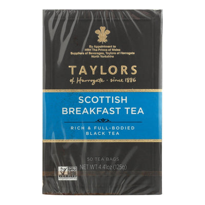 Taylors Of Harrogate Scottish Breakfast Tea Bags - Case Of 6 - 50 Bag - Orca Market
