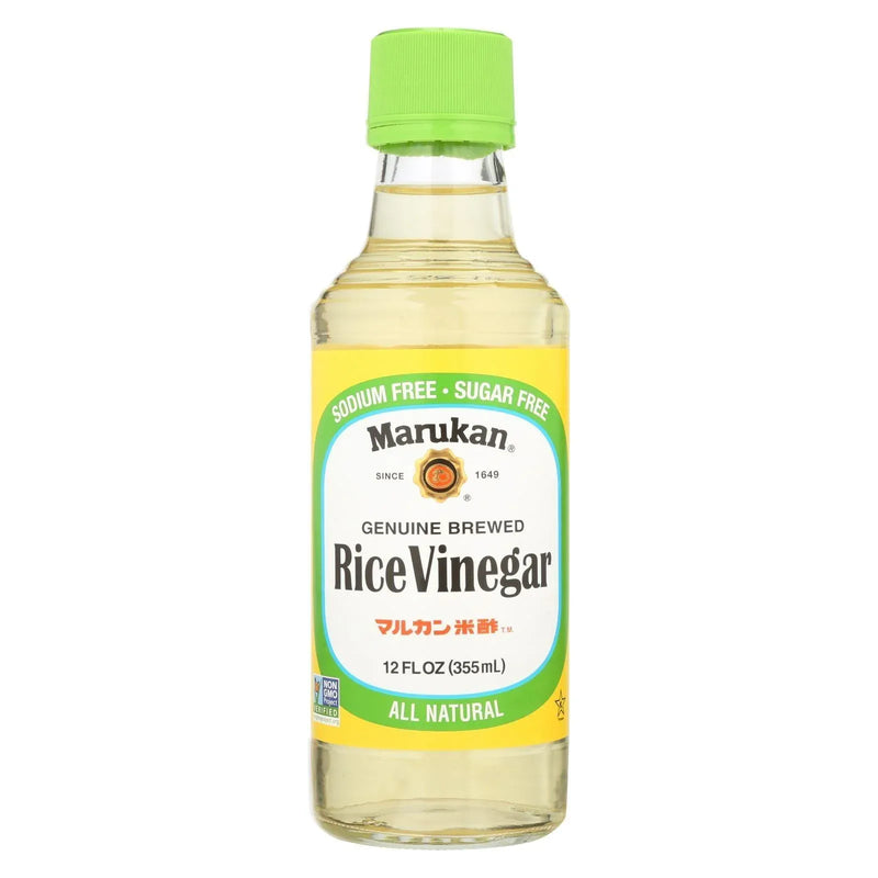 An image displaying Marukan Rice Vinegar - Genuine Brewed - Case Of 6 - 12 Ounce by Marukan