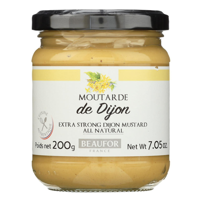Beaufor Extra Strong Dijon Mustard - Case Of 12 - 7.05 Oz - Orca Market