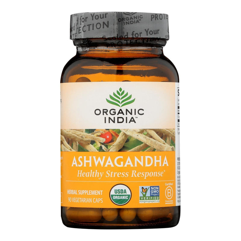 Organic India Wellness Supplements, Ashwagandha - 1 Each - 90 Vcap - Orca Market