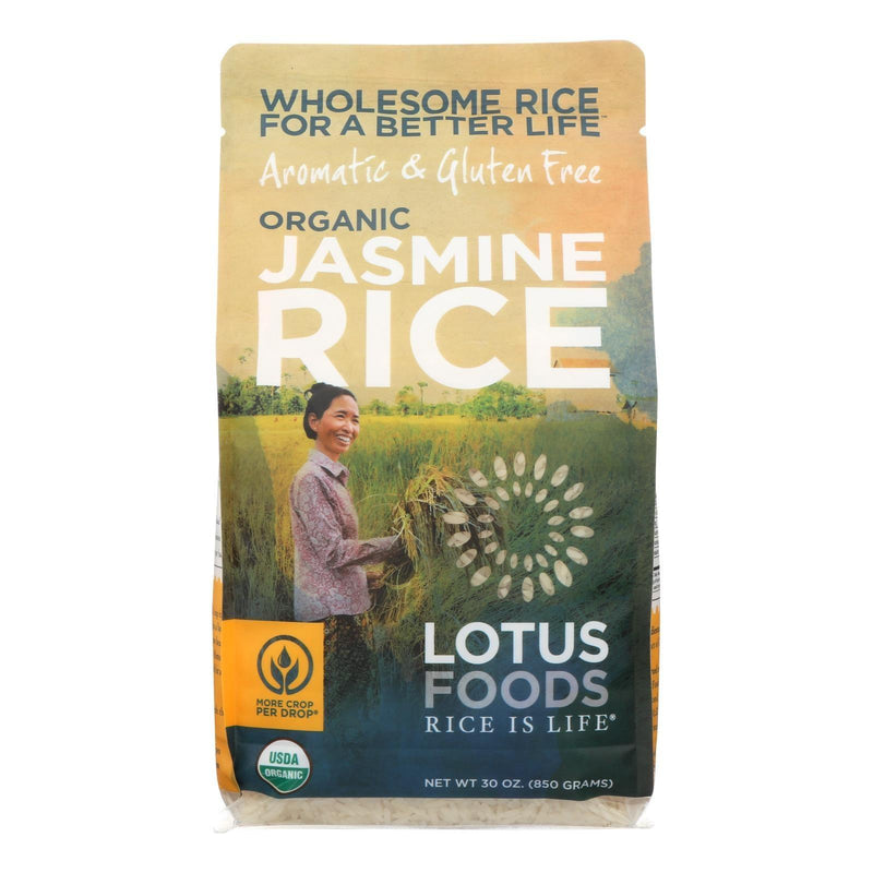 Lotus Foods Organic - Rice - White - Jasmine - Case Of 6 - 30 Oz - Orca Market