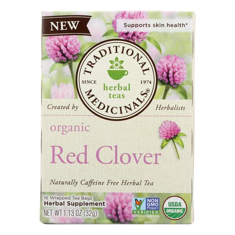 Traditional Medicinals - Herb Tea Red Clover - Case Of 6 - 16 Bag - Orca Market