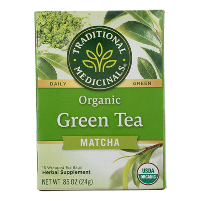 Traditional Medicinals - Green Tea Mtcha W/rce - Case Of 6 - 16 Bag - Orca Market
