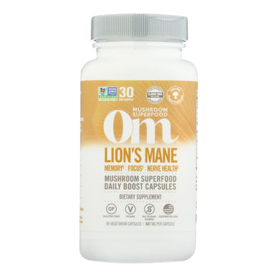 Organic Mushroom Nutrition - Mushroom Superfood Lions Mane Cap - 1 Each - 90 Ct - Orca Market